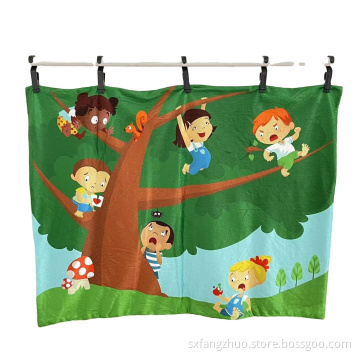 beauty cartoon soft polyester sublimation baby blanket